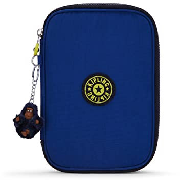 Kipling 100 Stifte, großes Federmäppchen für bis zu 100 Stifte, 21 cm, 1,5 l, Blaue Tinte C, Blaue Tinte C, Einheitsgröße, 100 Stifte