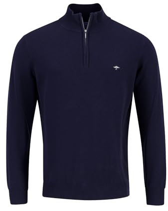 FYNCH-HATTON Troyerpullover aus Reiner Baumwolle Navy/XXL