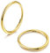 MILACOLATO G23 Titan Creolen für Damen Herren Hypoallergenes Kleine Creolen Gold Piercing Ohr Helix Piercings Knorpel Daith Tragus Septum Piercing Ring 8mm
