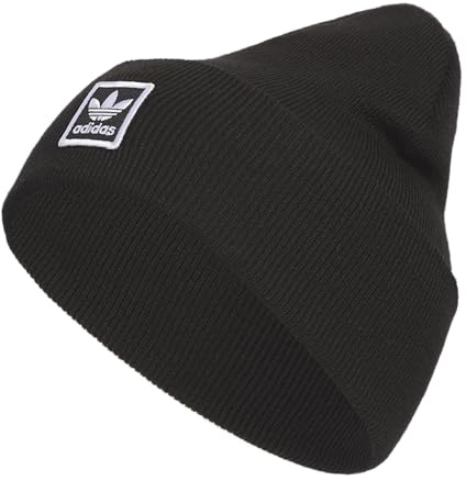 adidas Unisex-Adult Tall Utility Cuff Beanie, Black/White 23, One size