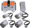 Scakbyer 6St. Technik Power Function Set kompatibel mit Technic Autos, Include 1 x APP Fernbedienung, 1 x Lithium-Batteriebox, 1 x Steering Motor, 2 x XL-Motor, 1 x M-Motor
