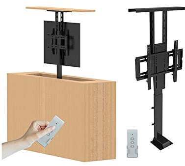 Elektrischer TV Lift – Für 42–70 Zoll Elektrischer TV Lift Ständer, Teleskopischer Elektrischer TV Lift Mit Automatisch Anhebender TV Halterung, Kann In Einem Schrank Versteckt Werden