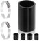 Swpeet 3 pièces 2 pouces - 51 mm 4 couches renforcé tuyau en silicone droit avec 46-70 mm 304 en acier inoxydable t - boulon kit de clip de tuyau voiture en silicone pour Turbo admission Intercooler