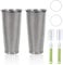 Modixun 2pcs Cold Brew Filter - Cold Brew Coffee Filter for 32oz Wide Mouth Mason Jar Cold Brew Coffee Maker Pitcher, 304 Stainless Steel Mesh Cold Brew Strainer Infuser for Iced Coffee Tea Maker
