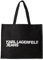 KARL LAGERFELD JEANS, Damen, Essential Logo Shopper, Schwarz, One size