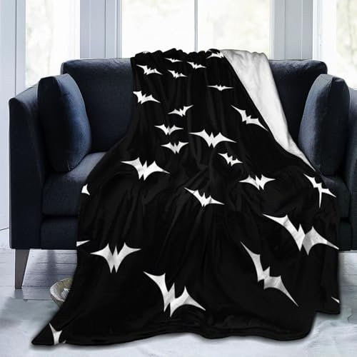 Mexpekil Fledermausdecke, weiche, gemütliche Überwurfdecke, flauschige Flanell-Fleecedecke für Sofa, Bett, Camping, Reisen, 200 x 150 cm