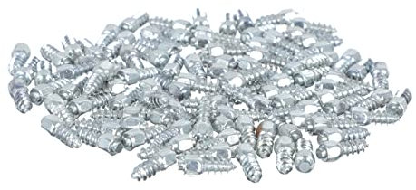 SOLUSTRE 100stücke Schraubbare Anti-rutsch-stifte Für Auto Fahrradreifen Kleine Für Winterreifen Und Schneeschuhe Einfach Zu Montierende Schnee-spikes Für Camping Und Klettern