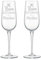 Colorfamily Set di 2 Calici Flute da Champagne Personalizzati con Incisione Buon San Valentino, Regalo Matrimonio Anniversario per Coppia
