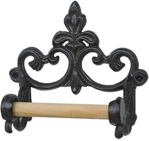 Porte-Rouleau De Papier Toilette Rustique en Fonte, Porte-Rouleau De Mouchoirs Mural, Porte-Serviettes en Papier Vintage pour Salle De Bain Cuisine