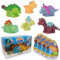 #sbabam Funny Box Jurassik Friends Jelly Planet, Superweiche Kinder Dinosaurier, 4 Stück, Kinderspielzeug Kiosk mit T-Rex Triceratops und Anderen - Spielzeug-Tiere für Kindergeschenke 3 Jahre
