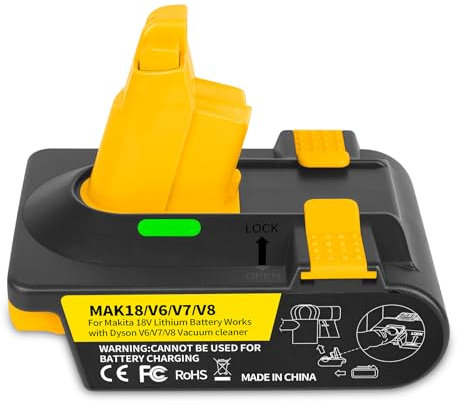 Battery Adapter for Dyson V6, V7, V8 Vacuum Cleaners, Convert Makit Battery (for Makita Battery)