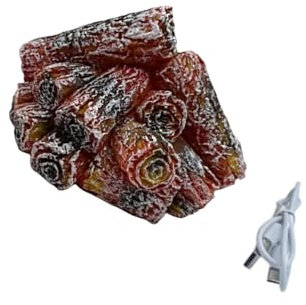 KESOTO Linterna de Chimenea sin Llama, portátil, Efecto de Llama de leña único, decoración de Arte Retro, luz de Chimenea Decorativa para Dormitorio y hogar, B