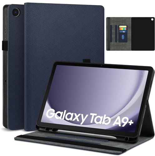 KATUMO Case for Samsung Galaxy Tab A9 Plus / A9+ 11 Inch (SM-X210/X216/X218), Shockproof Tablet Case Compatible with Galaxy TabA9 Plus 11 inch, Folio Leather Tablet Cover with Pen Holder