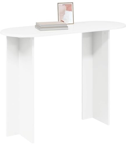 vidaXL Konsolentisch Weiß 100 x 39,5 x 75 cm Holzwerkstoff