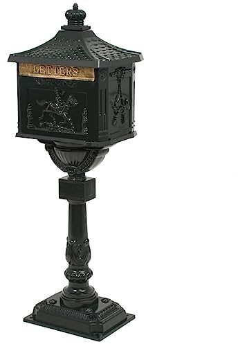 Sophrelle Boîte aux Lettres sur Pied Aluminium Vintage Antirouille Vert,Boîtes aux Lettres,10.48kg-43893