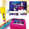 Sunnywall® Astronaut Rakete Weltraum Namensaufkleber Stife-Aufkleber Federmappe Kinder & Erwachsene Namen Sticker Aufkleber Sticker 79 Stück Schule und Kindergarten - wasserfest