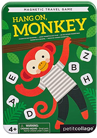 Petit Collage PTC328 Magnetisches Reise-Spiel, AFFE, Mehrfarbig