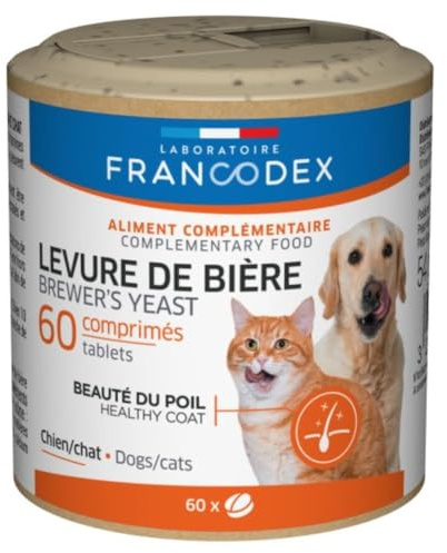 Francodex - Bierhefe Hund & Katze – 60 Tabletten 170385 Mehrfarbig