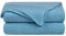 PiccoCasa Tagesdecke Baumwolle Strickdecke Sommerdecke pflegeleicht gesund als Sofadecke Sofaüberwurf für Fernsehen oder Lesen usw. Blau 150x200cm