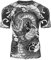 LAFROI Herren Kurzarm Kompressionsshirt UPF 50+ Rash Guard-CLY08D (Dragon,XL)