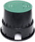 RAIN Ventilbox Large – Robuste Runde Ventilbox für Gartenbewässerung, Schutz für 1-2 Magnetventile, Absperrhahn & Wasserzähler, UV-beständig