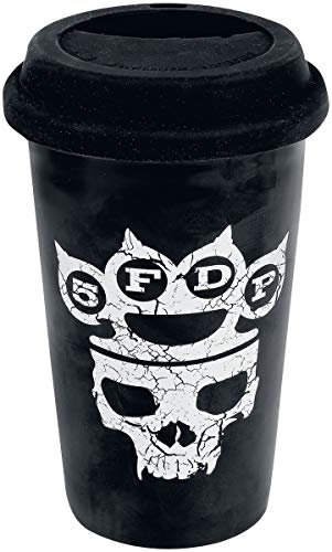 Five Finger Death Punch Control With My Knuckles Unisex Tasse schwarz Keramik 0,3 l Band-Merch, Bands