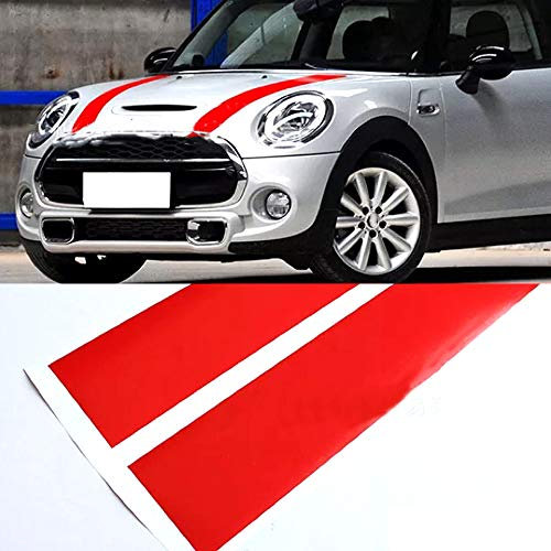 LUVCARPB Car Stripes Hood Aufkleber Cover Decal, passend für BMW Mini Cooper R50 R53 R56 R55
