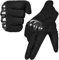 MOREOK Motorradhandschuhe, Touchscreen Motorrad Handschuhe Mit 100% Carbon Harter Knöchelschutz Sport Handschuhe für Herren und Damen-XL