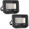 Royana 2er 50W LED Strahler Außen 5000LM Superhell led strahler 3000K Warmweiß IP65 Wasserfest led scheinwerfer, für Sportplatz Garage Garten Hinterhof.