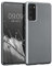 kwmobile Handyhülle kompatibel mit Samsung Galaxy S20 FE - Silikon Case - Soft Hülle - Handy Cover in Metallic Grau