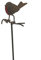 MAISONICA Metal Robin Redbreast on Stake Distressed Lifelike Beautiful Garden Ornament Gift