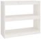 vidaXL Bücherregal Raumteiler Standregal Aktenregal Raumtrenner Regal Wandregal Büroregal Mehrzweckregal Weiß 80x30x71,5cm Massivholz Kiefer