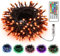 PhilzOps Halloween.stringifyLuz Luces USB 10M 100 LED Cambio de Color RGB Luces de Hadas Control Remoto Temporizador para Decoración Exterior Fiesta Árbol