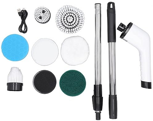 Garosa Electric Cleaning Brush, Electric Spin Scrubber, 7 in 1 Multifunctional Electric Cleaning Brush USB Rechargeable Handheld Power, Cleaning Brushes