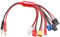 Pxyelec RC Lipo Battery Charger Adapter Connector Splitter Cable, 8 in 1 Convert Wire to 4.0mm Banana Plug Compatible with TRX, EC3, JST, Futaba, XT60, T- Dean