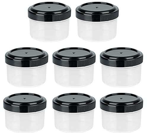 Ideen mit Herz 8 contenitori con tappo a vite, diametro 4,7 cm, altezza 3,4 cm, 8 pezzi