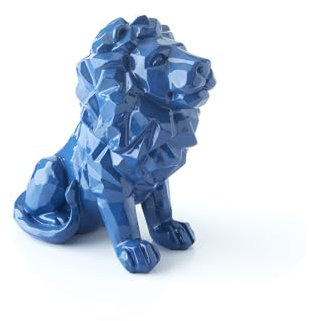 Olympique Lyonnais Statuette Lion Bleu Petit Format