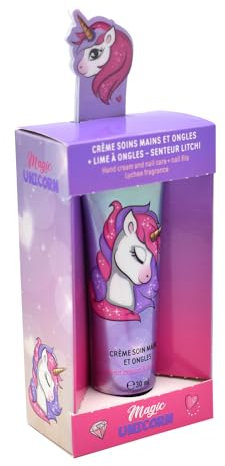 Take Care Einhorn, Pflegecreme und Nagelfeile, Duft, Litschi, Vegan, Hydratation, Kinder, Junior, 30 ml