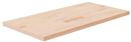 Toshilian Comptoir de Salle de Bain, Dessus de Salle de Bain Plan de Travail pour Meuble de Lavabo Tablette pour Évier 80x40x2,5 cm Brun Classique Non Traité