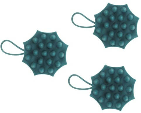 FRCOLOR 3stücke Kopfhaut Massagebürste Aus Silikon Ergonomische Shampoo Bürste Für Sanftes Peeling Und Haarpflege Zur Der Durchblutung Für Entspannendes Wascherlebnis