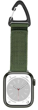 Bshirmay Tactical Key Ring Chain Duty Belt Compatible with Apple Watch Fob Strap 42/44mm series 10/9/Ultra 2/SE/8/7/6/5/4/3/2/1 Nurse Watch Band Pin-On Brooch iWatch Series Accessories