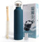 Zoomers Gourde Isotherme 1L en Acier Inox avec Paille. Bouteille Isotherme 1L avec 2 Bouchons + Infuseur à Thé + Brosse sans BPA. Thermos Isotherme 1 L pour Sport, Bureau, Randonnée