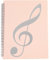 MUROAD A4 Sheet Music Folder, Allow Annotations, Eliminate Glare, 60 Pages Spiral Sheet Music Binder Holder Storage Organizer, Pink