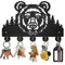 MAYJOYDIY Porte-manteau mural en forme d'ours avec 5 crochets en alliage pour clés murales, 30 x 20 cm, pour cadeau, couloir, entrée, cuisine