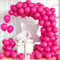 Unisun Palloncini Rosa Rossa, 100Pezzi 10Pollici Rosa Acceso Opaco Lattice Palloncino Ragazza Donne Principessa Compleanno Proposta Matrimonio Anniversario Laurea Fidanzamento Pensionamento Deco