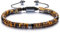 JSDDE Tigerauge Armband Edelsteine Armband Geflochten einstellbar Perlenarmband Glücksbringer Geschenk für Valentinstag Muttertag Geburtstag