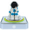 EHOTER Time Piece Kalender 2025, 3D-Kalender 2025 mit Lichtern, 3D-Notizblock, Kunstblöcke, Kalender, kreativ, Papierschnitzerei, klebrig, DIY-Notizen, Geschenk für Weihnachten (Astronaut)
