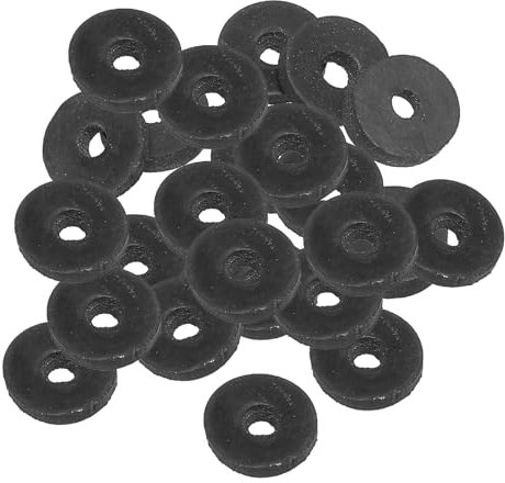 PATIKIL Joint Plat En Caoutchouc M4, Lot De 24, 4mm Diamètre Intérieur, 13mm Diamètre Extérieur, 3mm Épaisseur, Joint D'étanchéité Pour Robinet, Tuyau D'eau, Boulon De Fixation, Noir