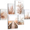 Novart Wandbilder Set Lichtturm Boho Meer Beige - KEIN EXTRA RAHMEN BENÖTIGT - Modern Deko - Wohnzimmer Schlafzimmer Flur N034963a