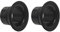JUCHRZEY Bass Drum Enhancer Kick Booster mit Port Hole Protector Drum Attachment (Schwarz)